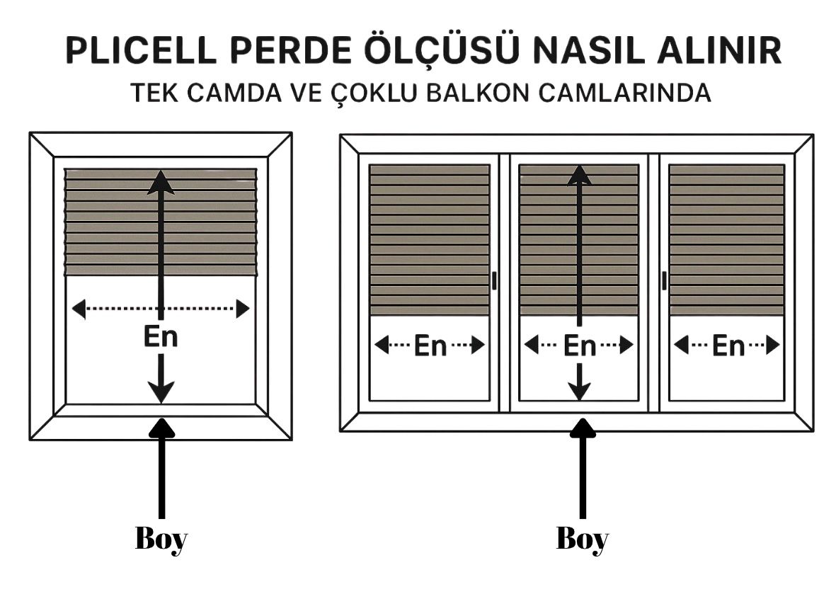Plicell Perde Ölçüsü Nasıl Alınır?