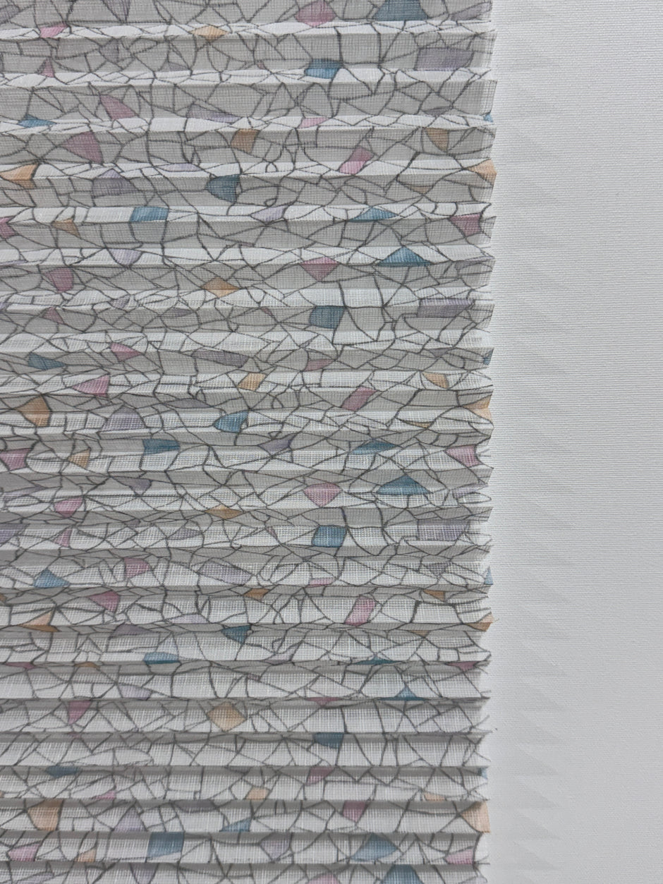 Plicell Lattice Printed 4500 Desenli Tül Plise Perde