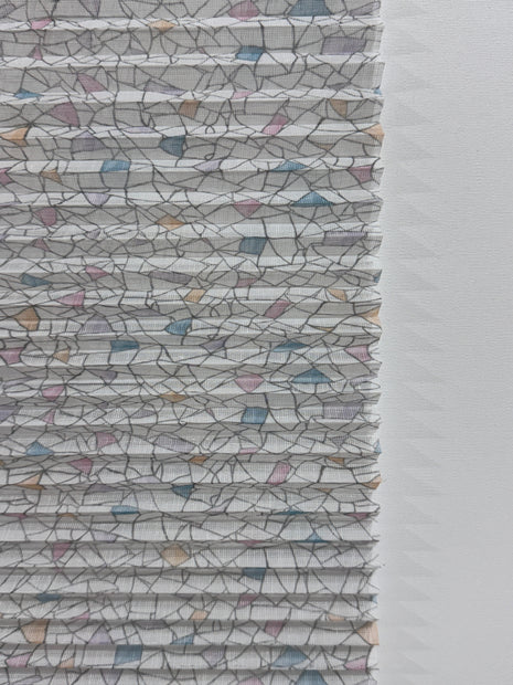 Plicell Lattice Printed 4500 Desenli Tül Plise Perde