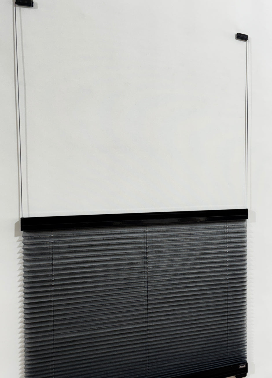 Plicell Lattice 05 - 14 mm Transparan Tül Güneşlik Plise Perde
