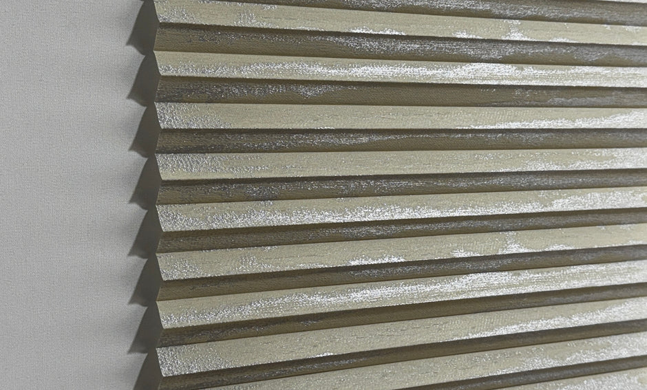 Plicell Mahogany 03 - 20 mm Ahşap Desenli Güneşlik Plise Perde