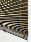 Plicell Mahogany 04 - 20 mm Ahşap Desenli Güneşlik Plise Perde
