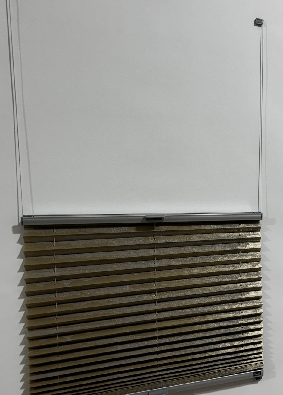 Plicell Mahogany 04 - 20 mm Ahşap Desenli Güneşlik Plise Perde