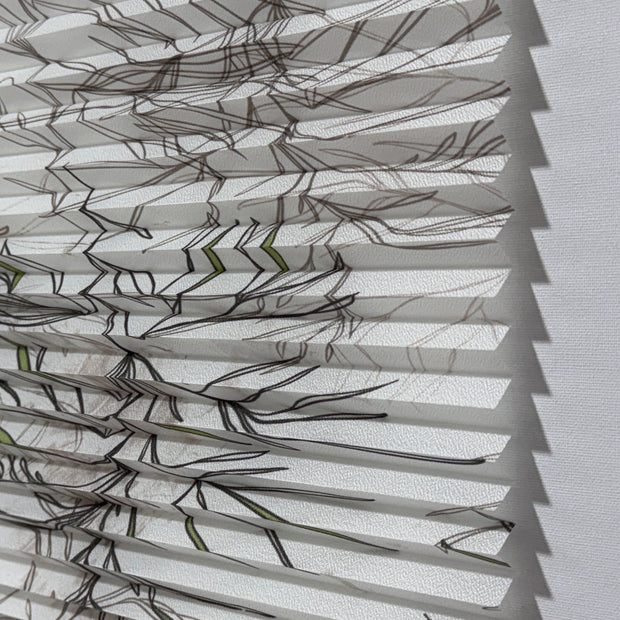 Parrot Printed4508  Güneşlik – Dal Desenli Plicell Güneşlik Perde