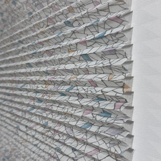 Plicell Lattice Printed 4500 Desenli Tül Plise Perde